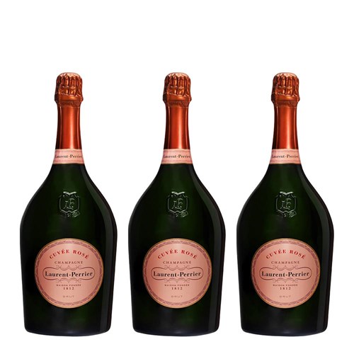 Magnum of Laurent Perrier Cuvee Rose Champagne 1.5L Case of 3